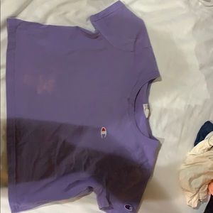 Purple champion crop top